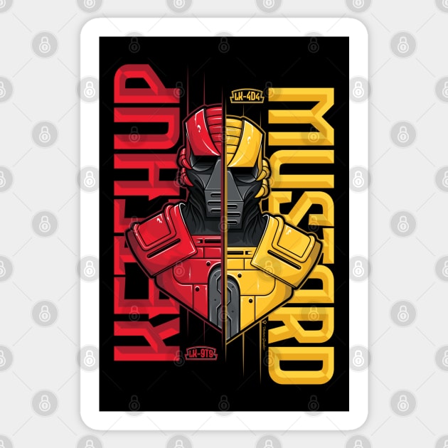 Ketchup & Mustard Sticker by vecturo